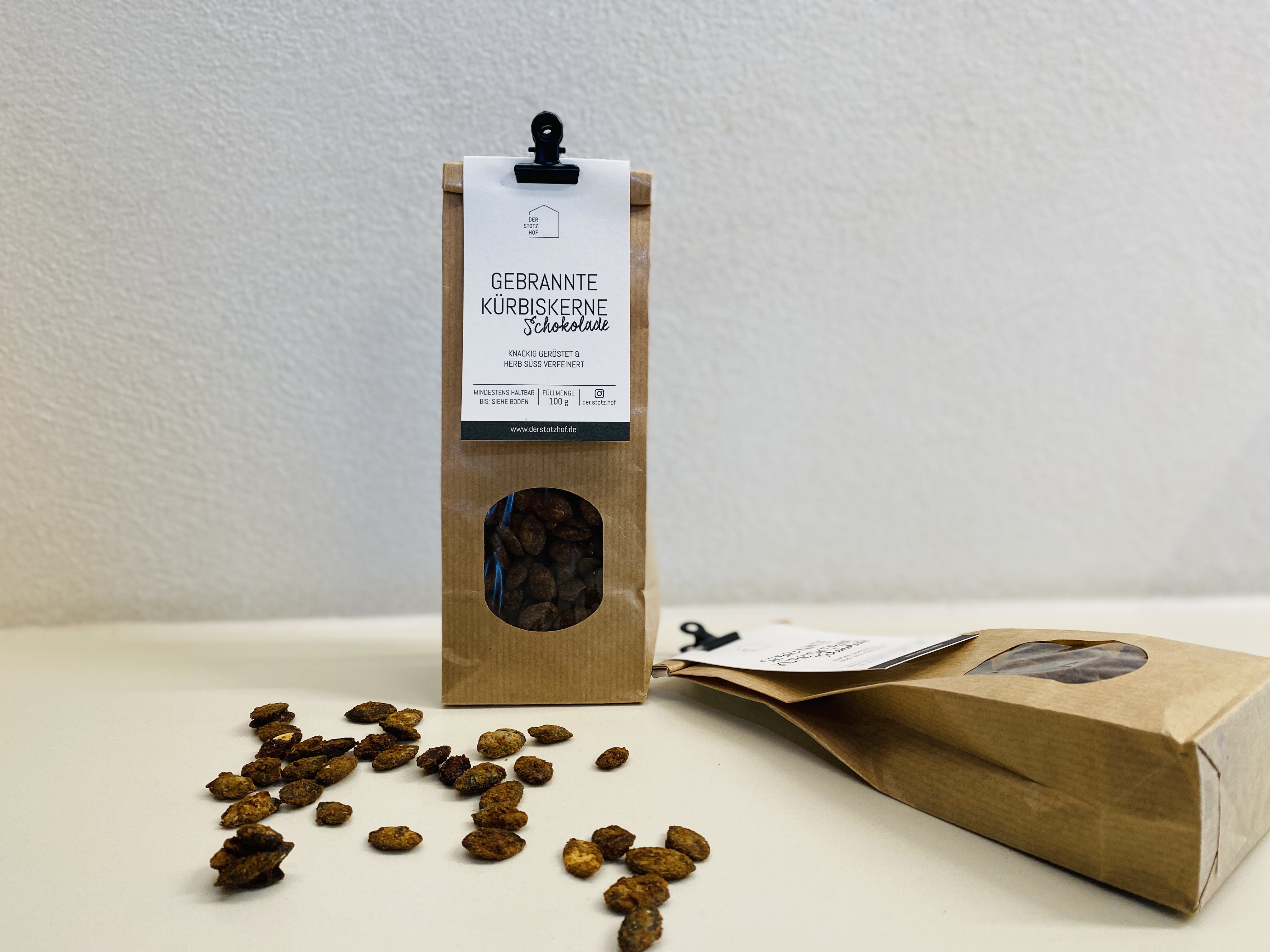 Geröstete Kürbiskerne Schokolade