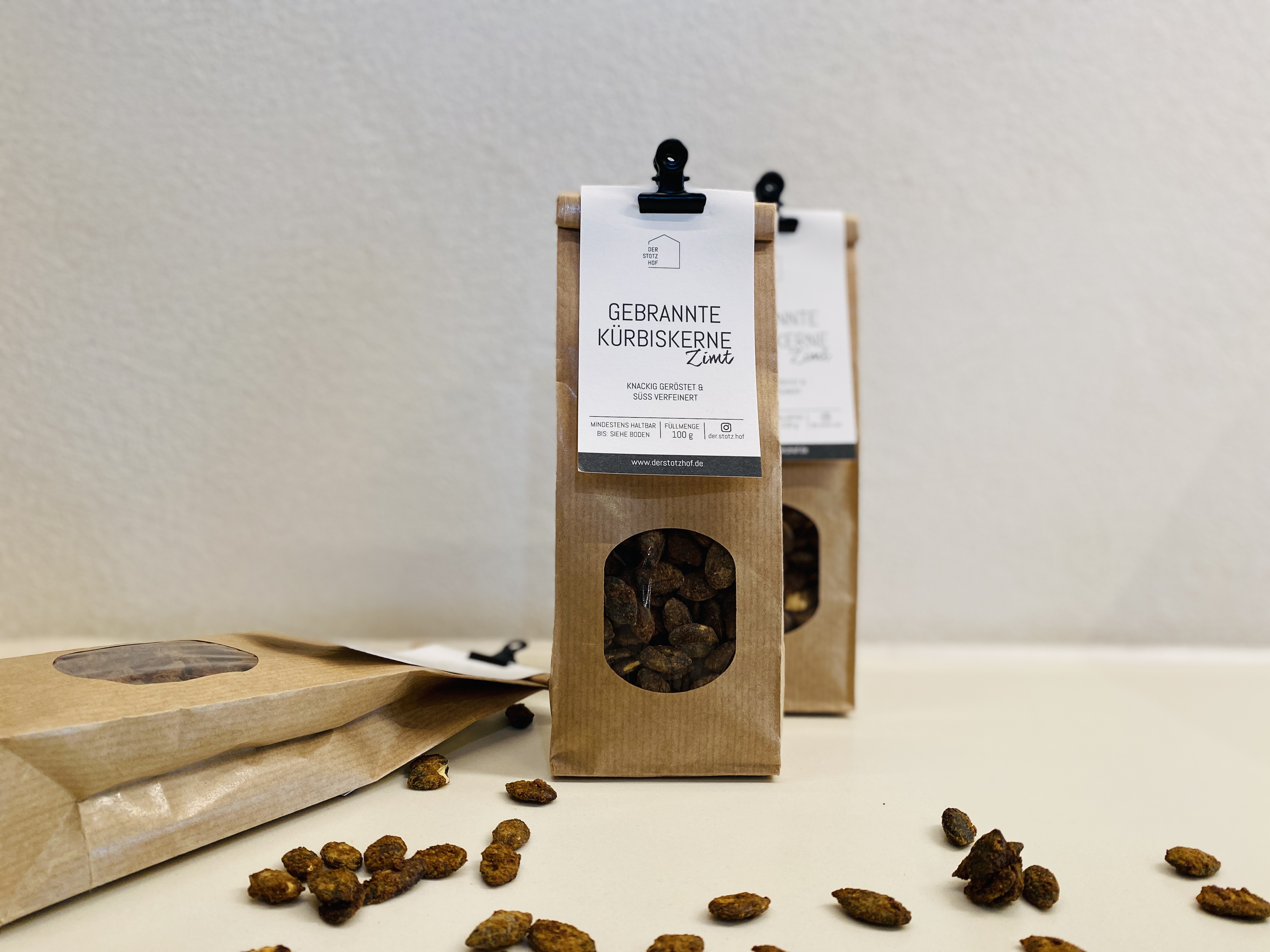 Geröstete Kürbiskerne Zimt